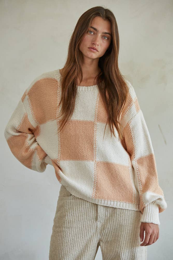 Coral Cotton Pullover
