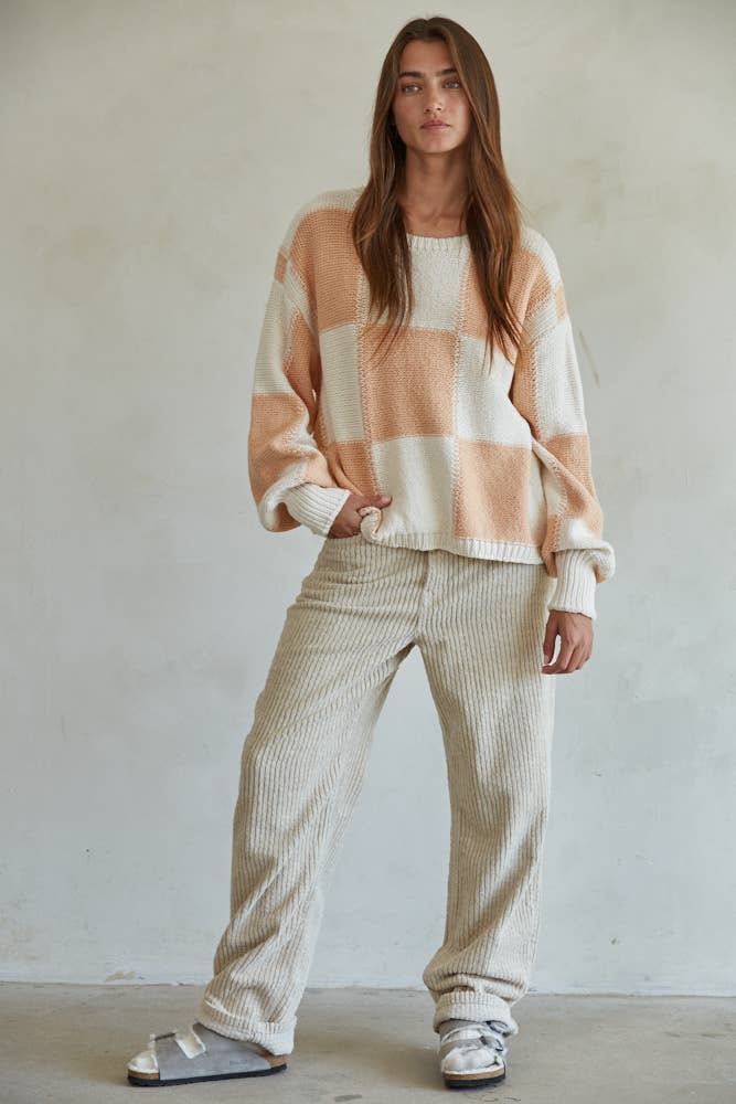 Coral Cotton Pullover