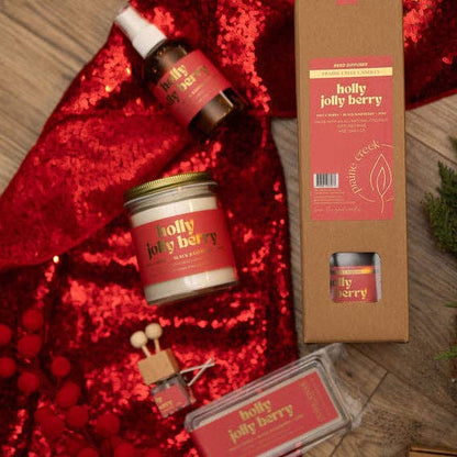 HOLLY JOLLY BERRY SOY CANDLE | Clean-Burning Holiday Candle