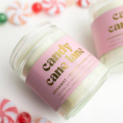 CANDY CANE LANE SOY CANDLE | Clean-Burning Holiday Candle
