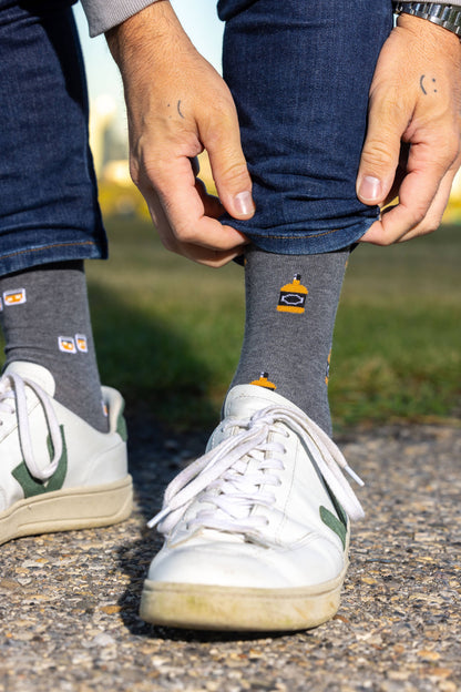 Whiskey & Glass Socks
