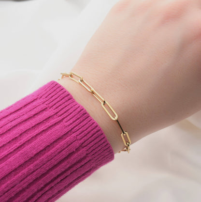 Brielle Paperclip Bracelet