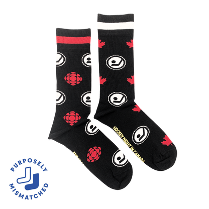 CBC Hockey Night in Canada Logos Socks